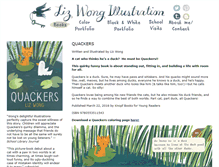 Tablet Screenshot of lizwongillustration.com